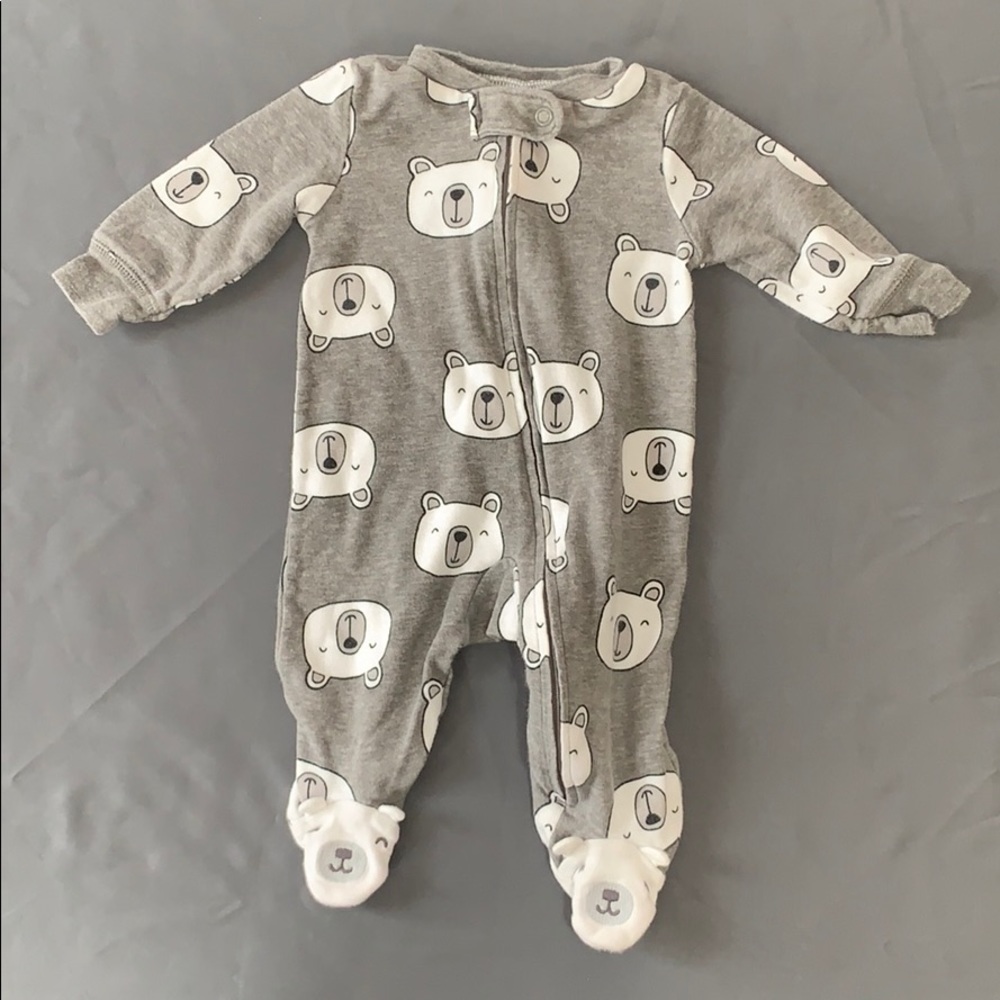 Polar bear footie pajamas